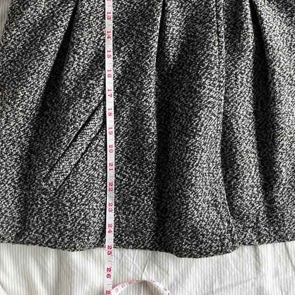 Kaity Grey Wool Blend Babydoll Coat with Velvet Buttons and Bow size XL - Picture 4 of 9